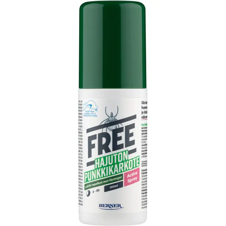 Free 100ml Active Spray Punkkikarkote