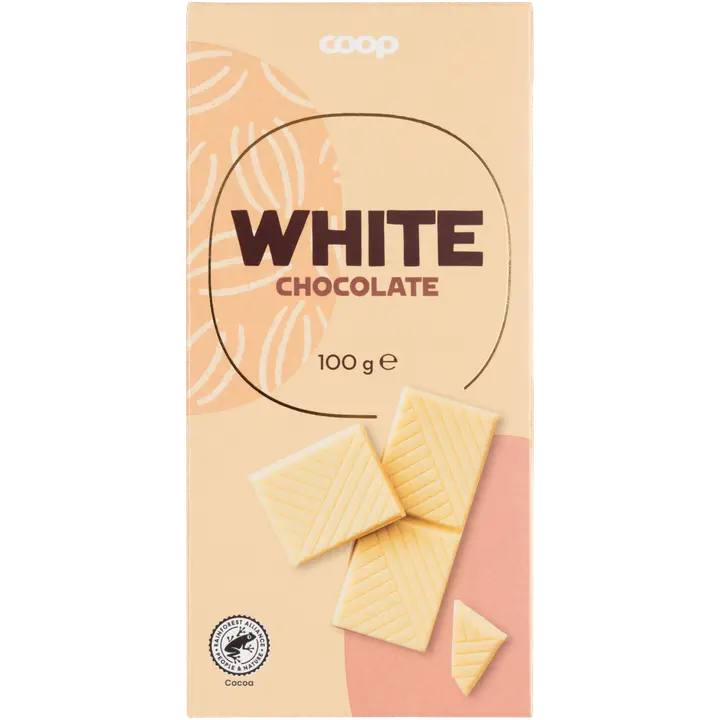 Coop valkosuklaa vanilja 100 g
