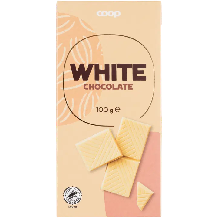 Coop valkosuklaa vanilja 100 g