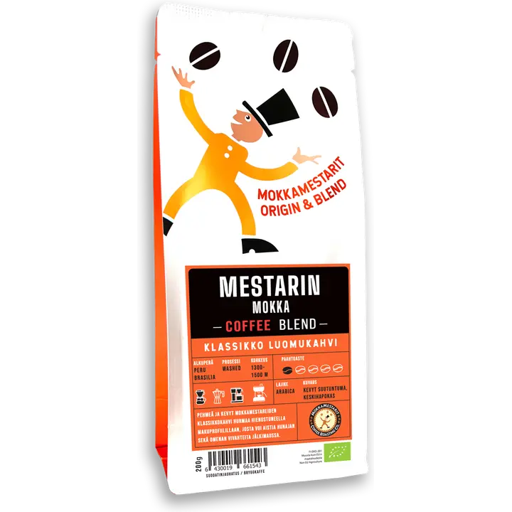 Mokkamestarit 200g Mestarin Mokka luomukahvi