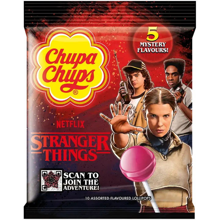 Chupa Chups Stranger Things - Right Side Up tikkaripussi 120g