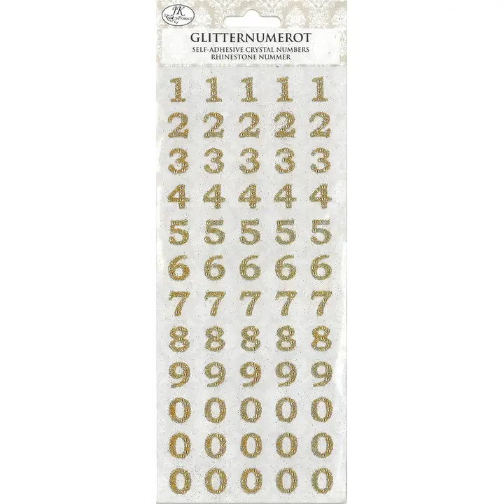 J.K. Primeco glitternumerotarra kulta