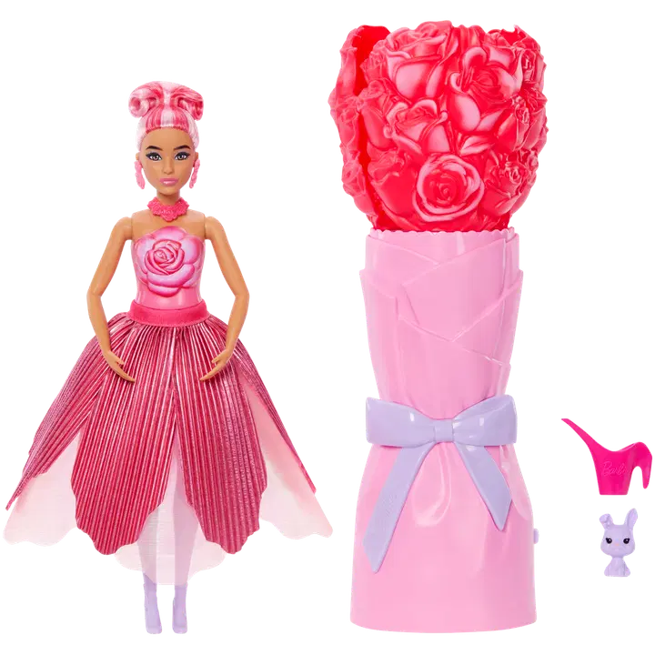 Barbie üllatus nukk punane roos