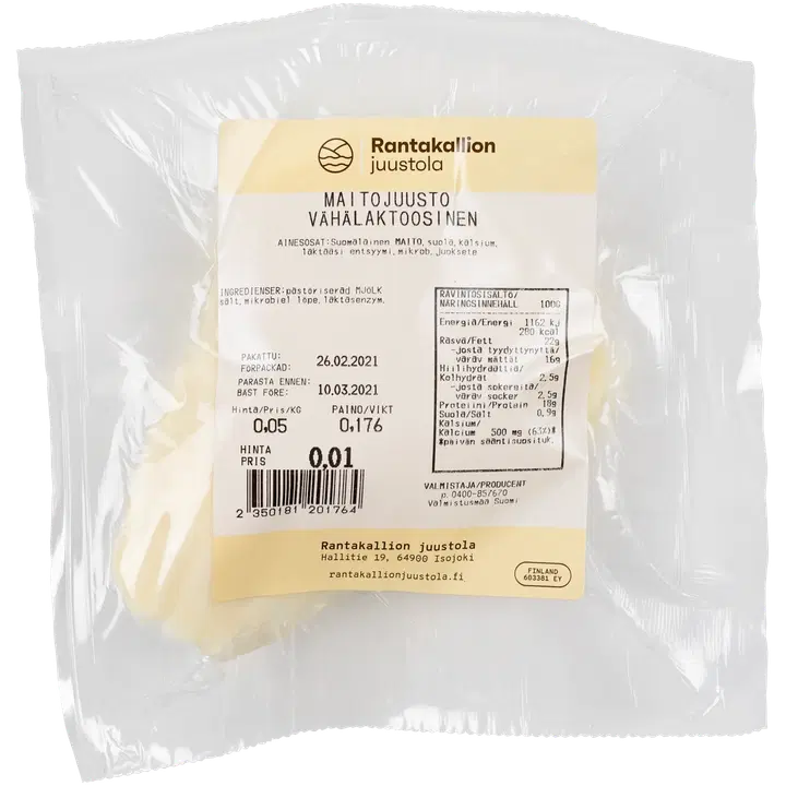 Rantakallion Juustola n200g Maitojuusto L