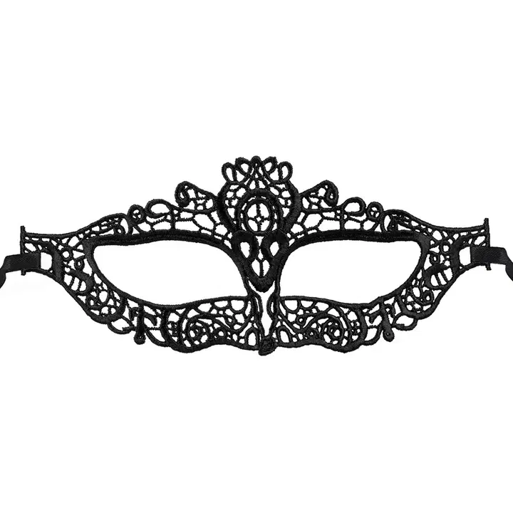 Ilmapallokeskus ögonmask broderad svart sortiment