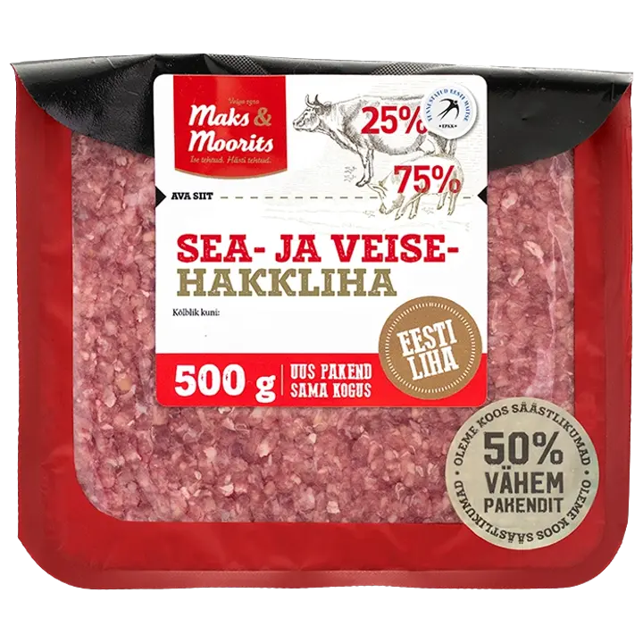 Maks ja Moorits Sea- Ja Veisehakkliha 500G