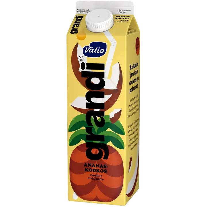 Valio Grandi® ananas-kookos 1 l mehujuoma sokeriton