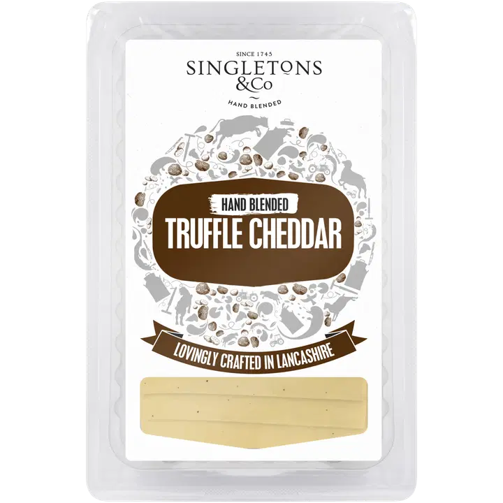 Singletons & Co Truffle Cheddar Slices 150g