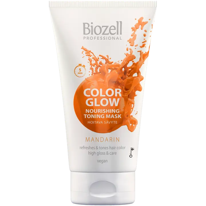 Biozell Color Glow Hoitava sävytenaamio Mandarin 150ml