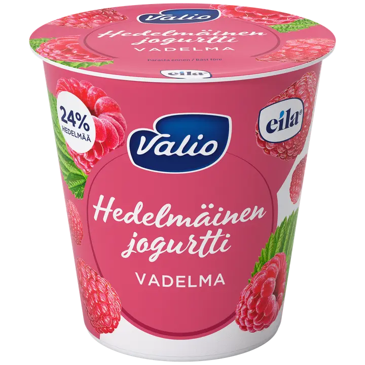 Valio Eila hedelmäinen jogurtti 150 g vadelma laktoositon