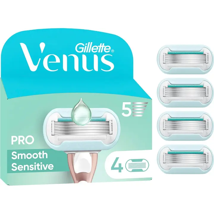 Gillette Venus Pro Smooth Sensitive 4kpl terä