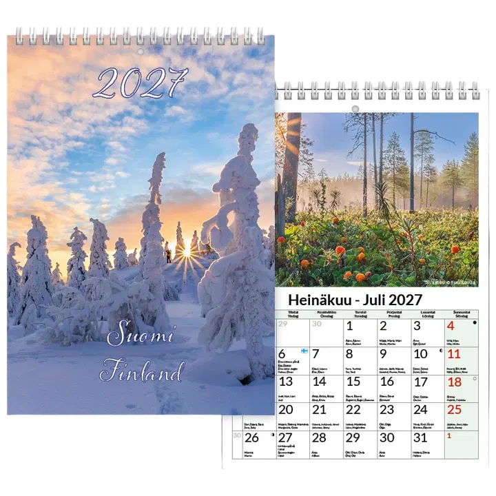 Seinäkalenteri Postikorttikalenteri A6 2027