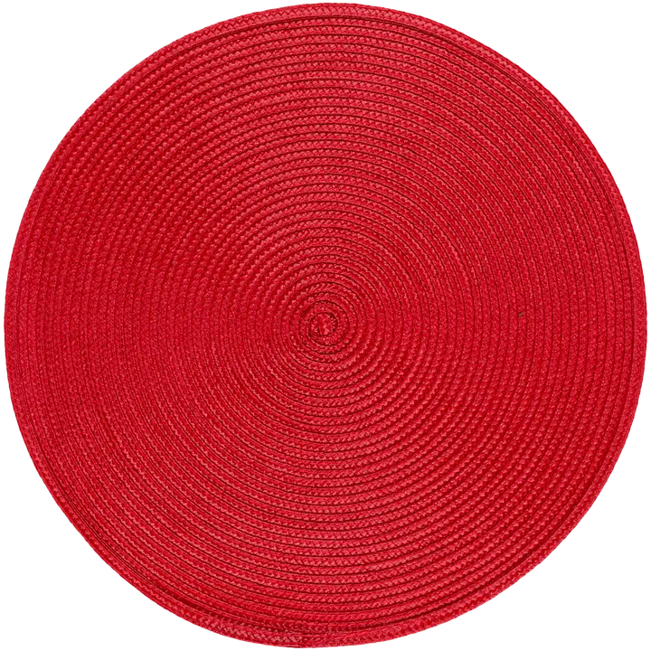 House tabletti pyöreä Solid 38 cm 4 kpl punainen
