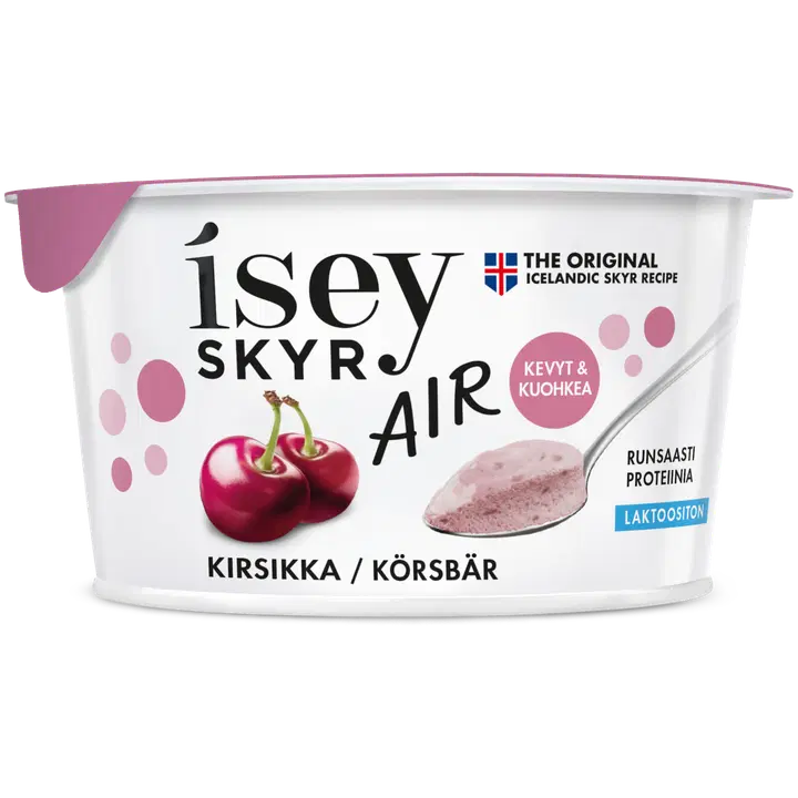 Isey Skyr Air õhuline kirsimaitseline laktoosivaba piimatoode, 125 g