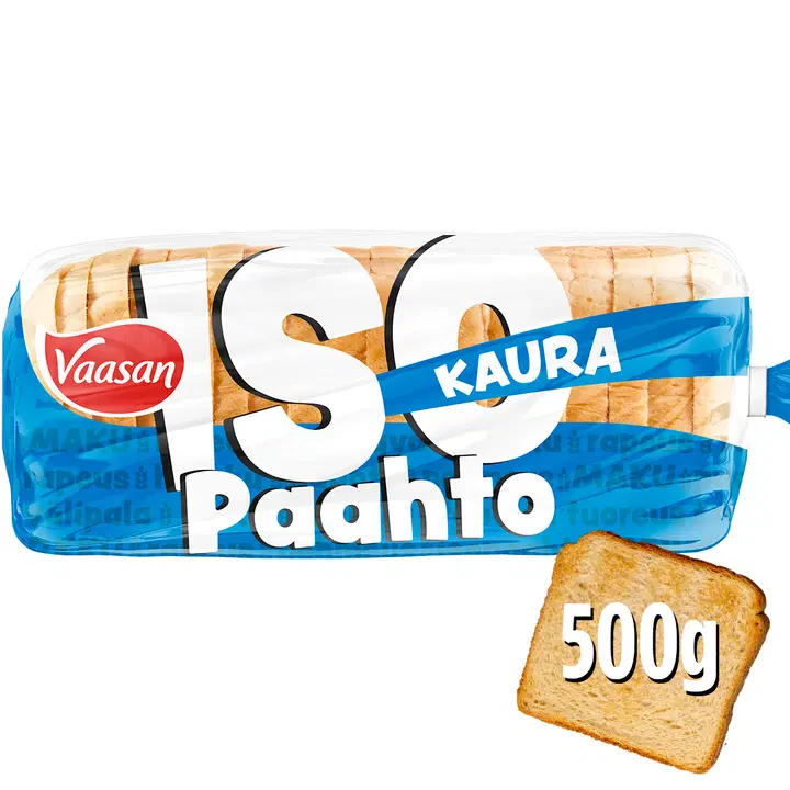 Vaasan ISOpaahto Kaura 500g paahtoleipä