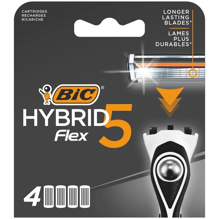 BIC Hybrid Flex 5 varaterä 4-pack