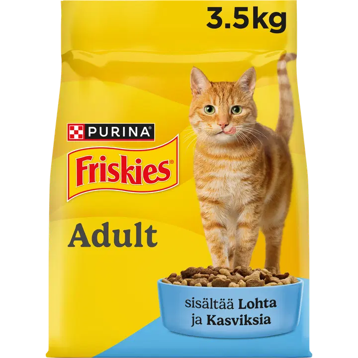 Purina Friskies Lohta Kissan kuivaruoka 3,5kg