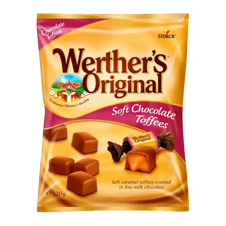 WERTHER´S ORIGINAL pehme iiris šokolaadis 120g