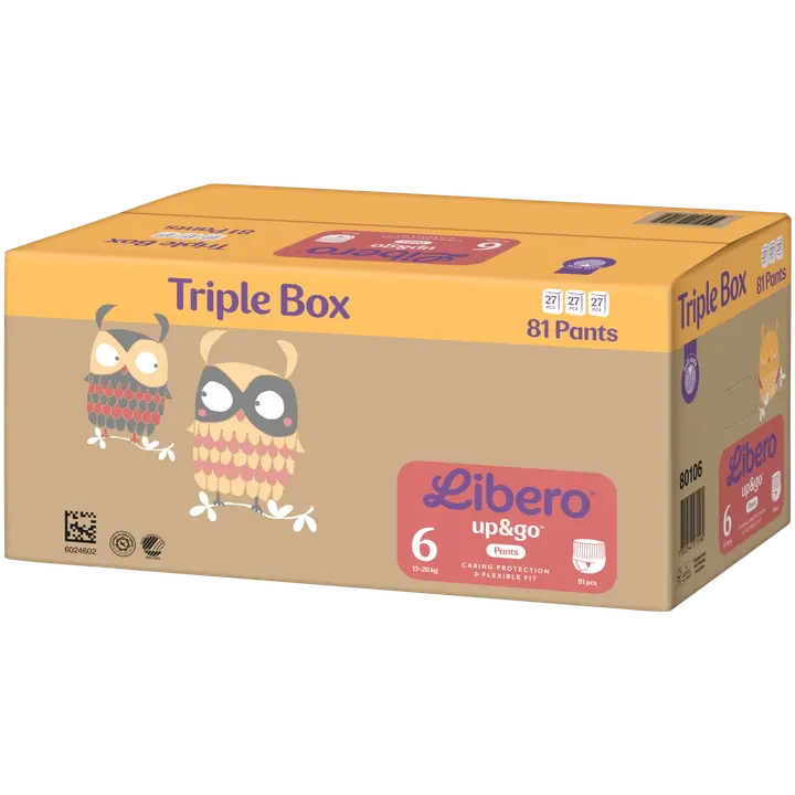 LIBERO Up&Go housuvaippa koko 6, 81kpl, 13-20 kg