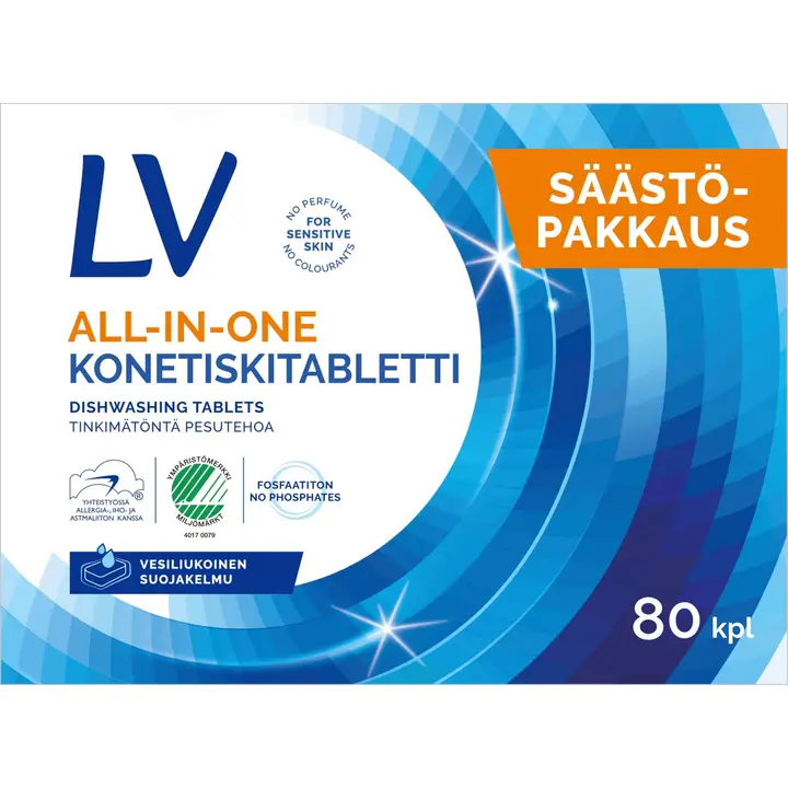 LV 80kpl all-in-one konetiskitabletti