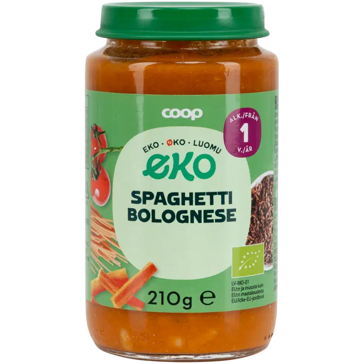 Coop Spageti Bolognese 12 kuud, 210 g