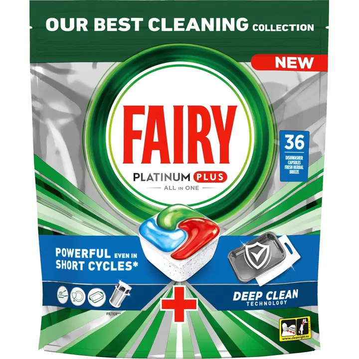 Fairy Platinum Plus All in One Deep Clean 36kpl konetiskitabletti