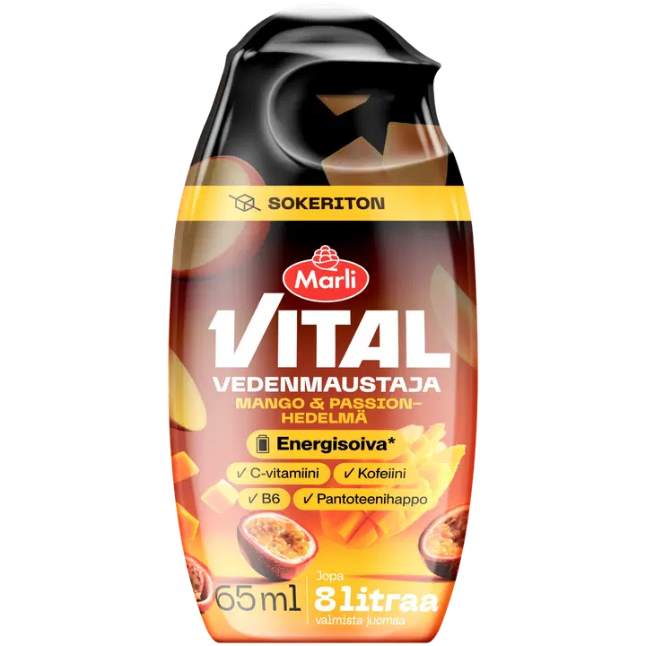 Marli Vital Sokeriton Mango & passionhedelmä vedenmaustaja 65 ml