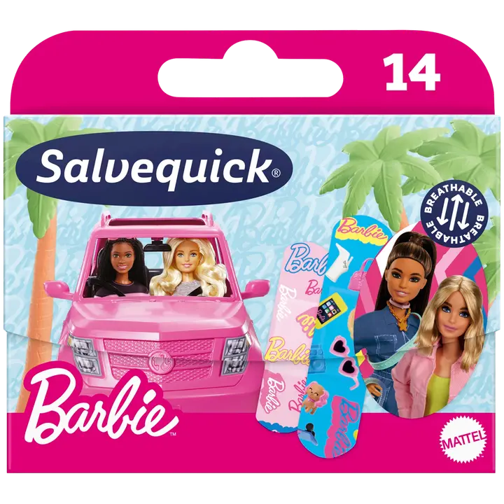 Salvequick Barbie lastenlaastari 14kpl