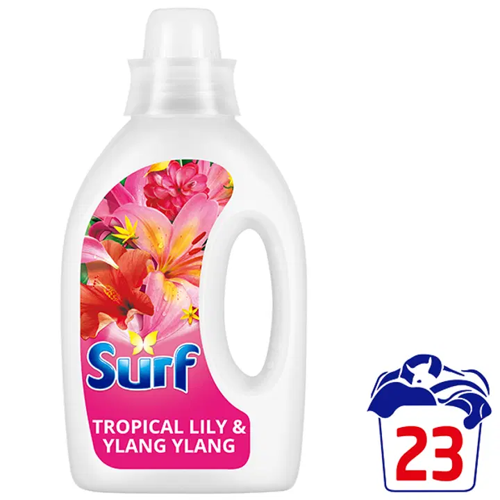 Surf Tropical lily & Ylang Ylang Pyykinpesuaine Kirjo- ja valkopyykille 920 ml 23 pesua