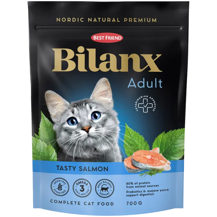 Best Friend Bilanx lõhe kuivtoit täiskasvanud kassidele teraviljavaba 700 g