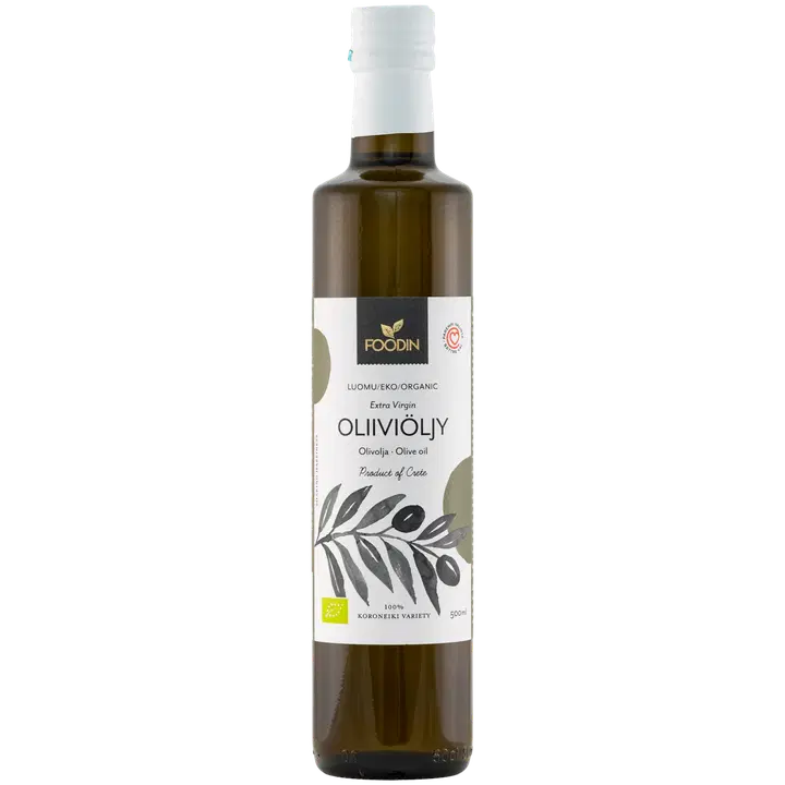 Foodin oliiviöljy Extra Virgin, luomu 500ml