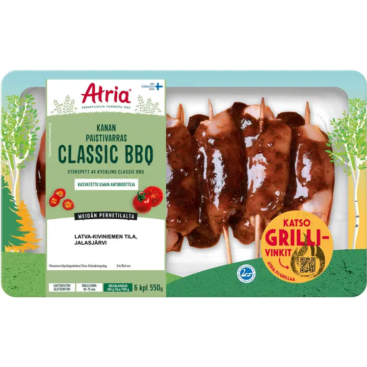 Atria Kanan Paistivarras Classic BBQ 550g