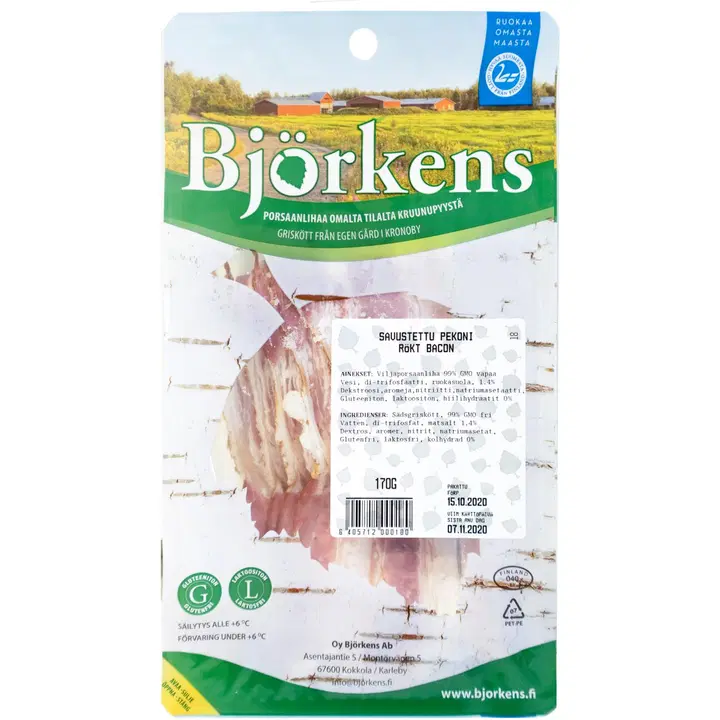 Björkens 170g Savustettu Pekoni
