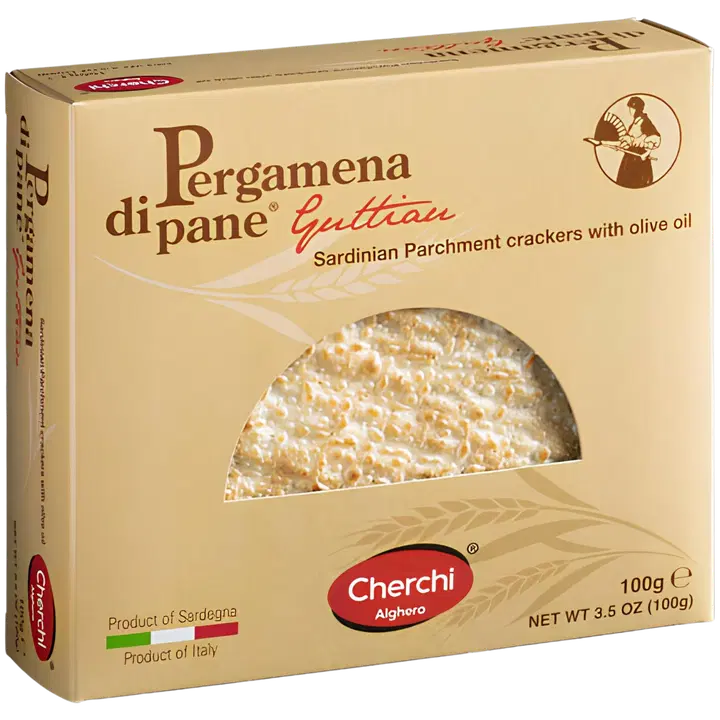 Cherchi Pergamena di Pane Olive Oil rapeaksi paistettua leipää oliiveoljyllä 100g