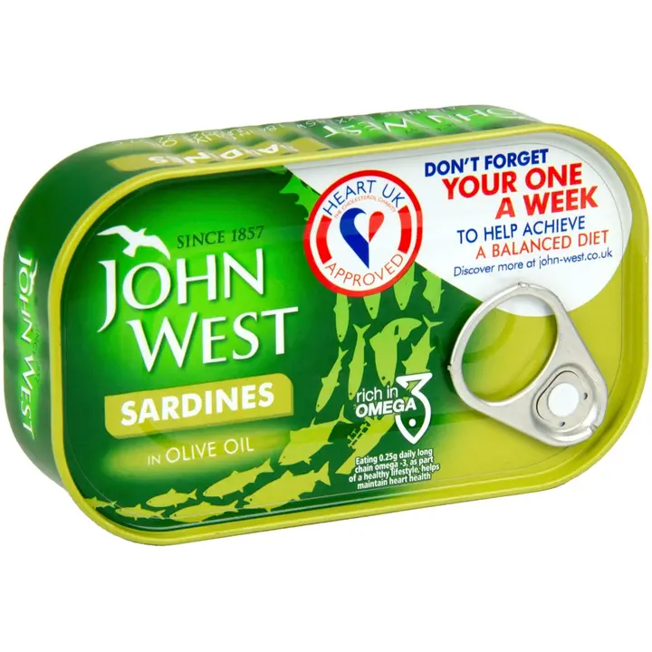 John West Sardiinit oliiviöljyssä 120/90g