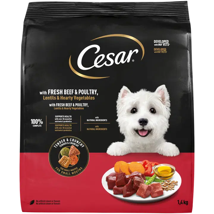 CESAR Dog Complete Dry with Bf/Ck/Vg 1.4kg