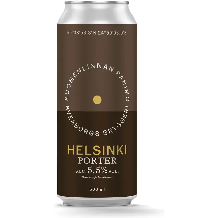 Suomenlinnan Panimo 50cl Helsinki Porter 5,5% tölkki olut