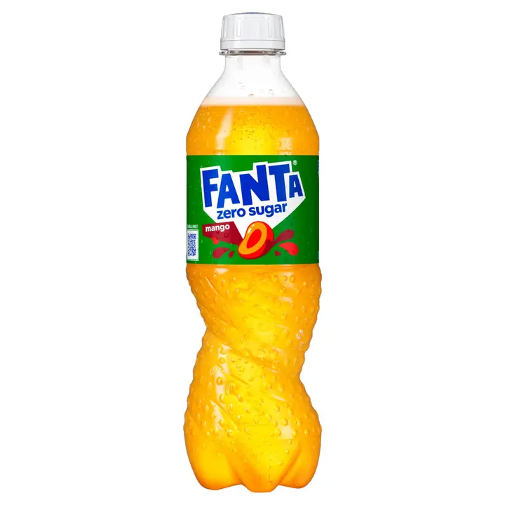 Fanta Mango Zero virvoitusjuoma muovipullo 0,5 L