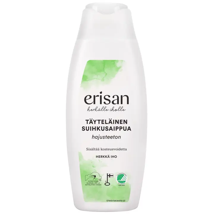 Erisan Hajusteeton Täyteläinen Suihkusaippua 250 ml