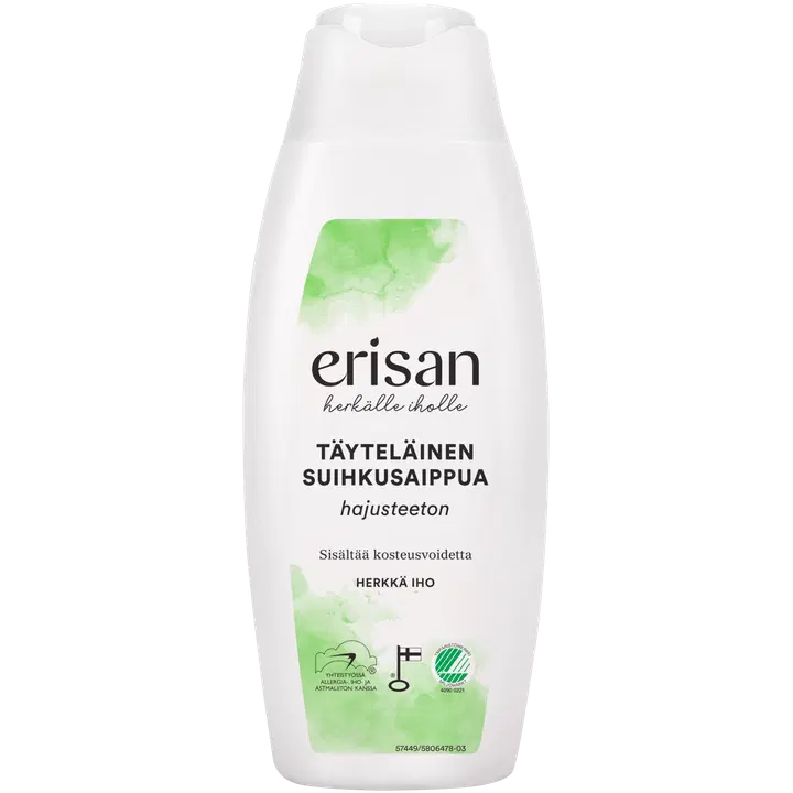 Erisan Hajusteeton Täyteläinen Suihkusaippua 250 ml