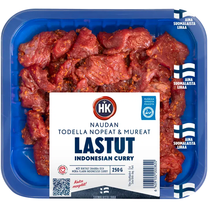 HK Naudan Todella nopeat mureat lastut Indonesian curry 250g
