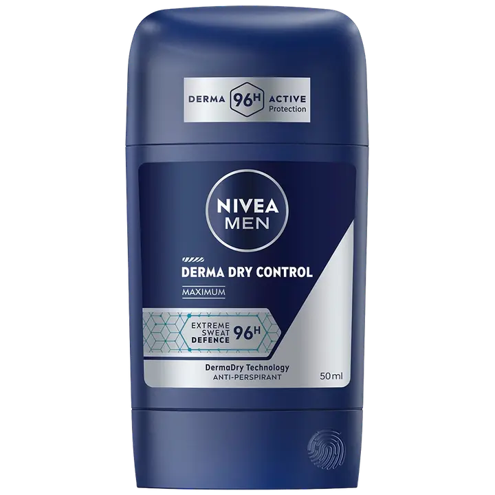 NIVEA MEN 50ml Derma Dry Control Maximum Deo Stick -antiperspirantti