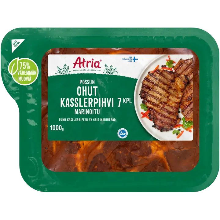 Atria Possun Ohut Kasslerpihvi Marinoitu 1kg