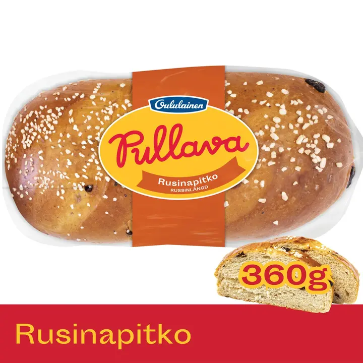 Oululainen Pullava Rusinapitko 360g