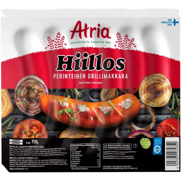 Atria Hiillos Grillimakkara 750g