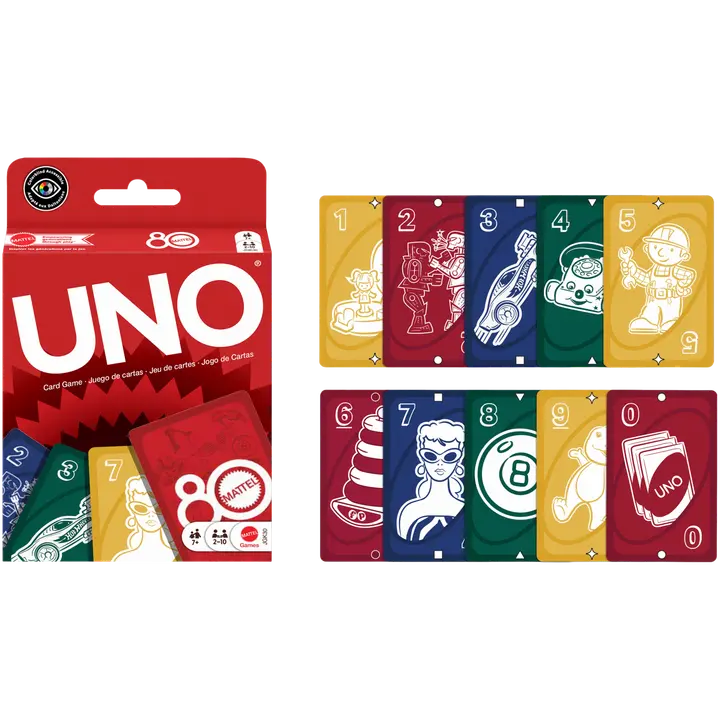 Uno mattel 80a juubel