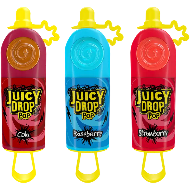 Topps Juicy Drop Pop pulgakomm + hapu želee 26g