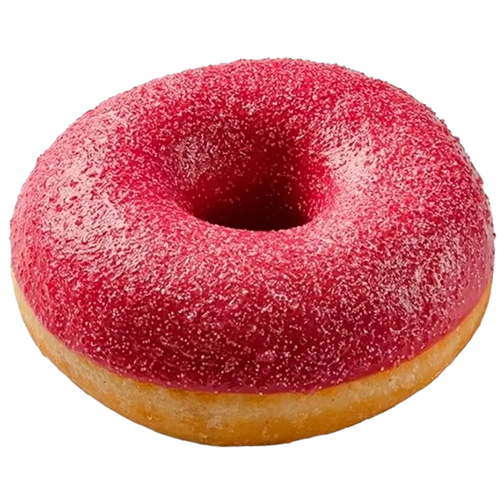 Donitsi RING OF SOUR mansikkatäytellä