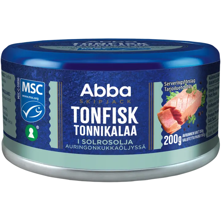 Abba MSC tonnikalaa öljyssä 200/150g