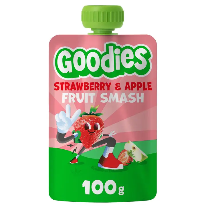 Goodies Strawberry & Apple mansikka- ja omenasmoothie 100g